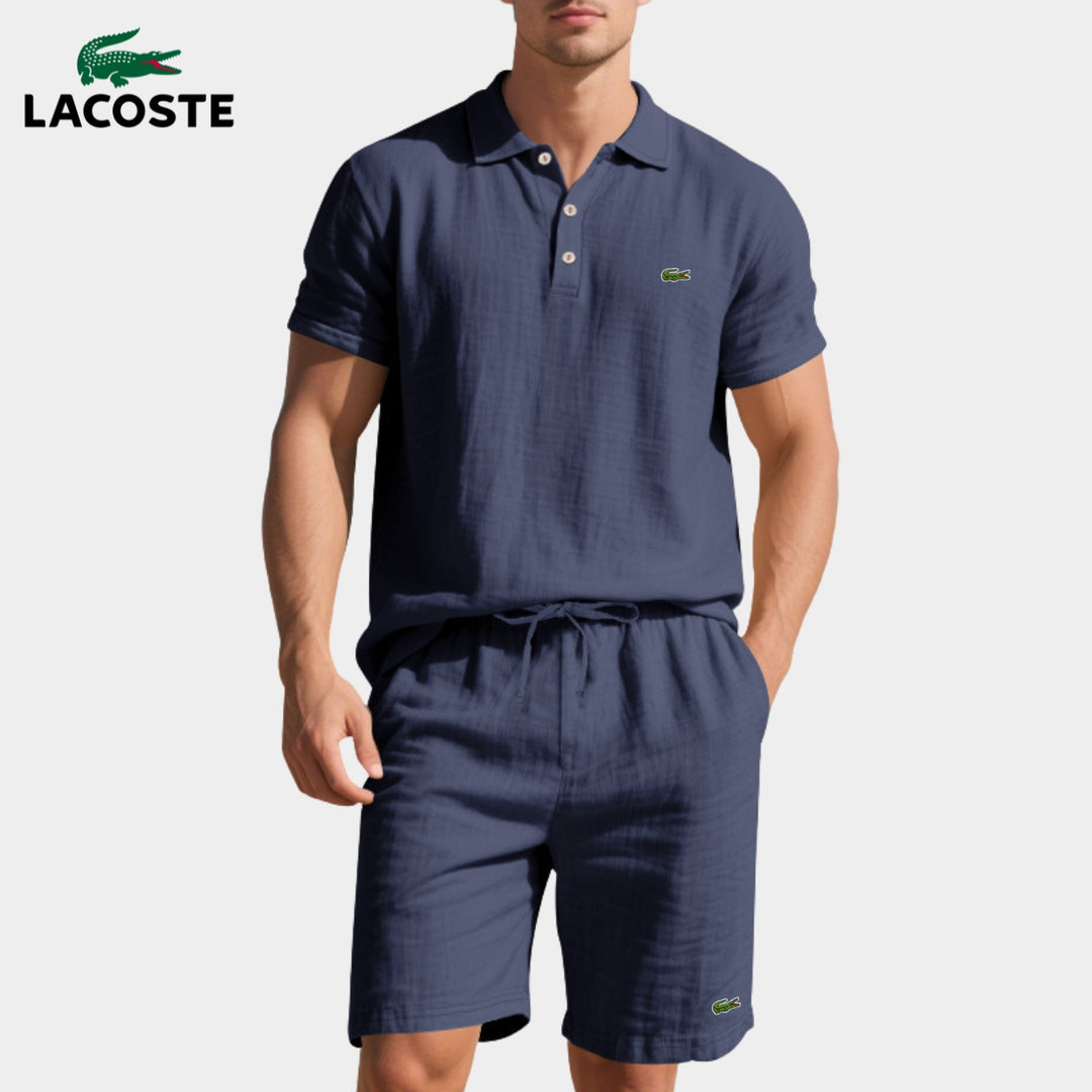Avslappnad Polo- & Shortsset för Herr || LAGERRRENSNINGSPRIS