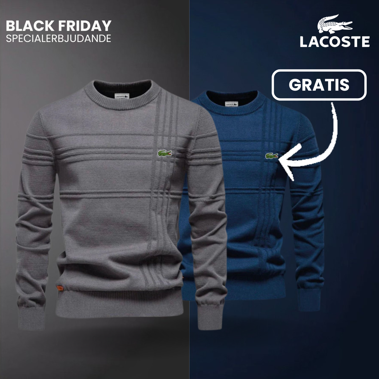 Herrtröja med Texturerad Design LC™ 1+1 Gratis (Utförsäljning)