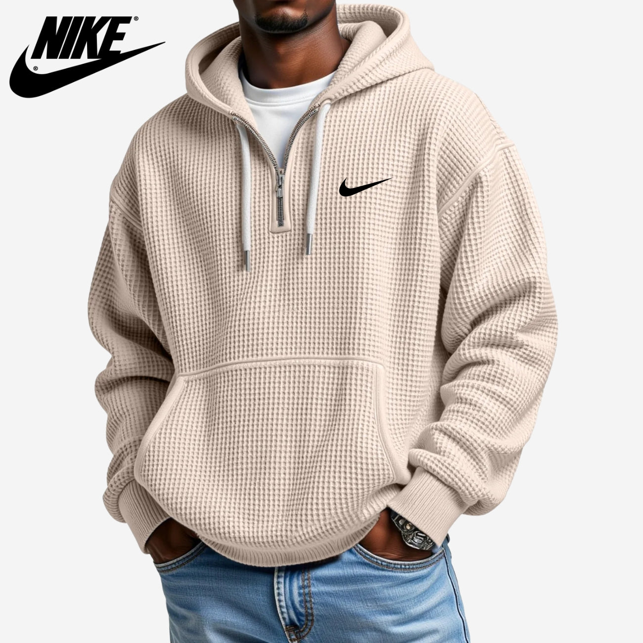 Texturerad Hoodie || UTFÖRSÄLJNINGSPRIS