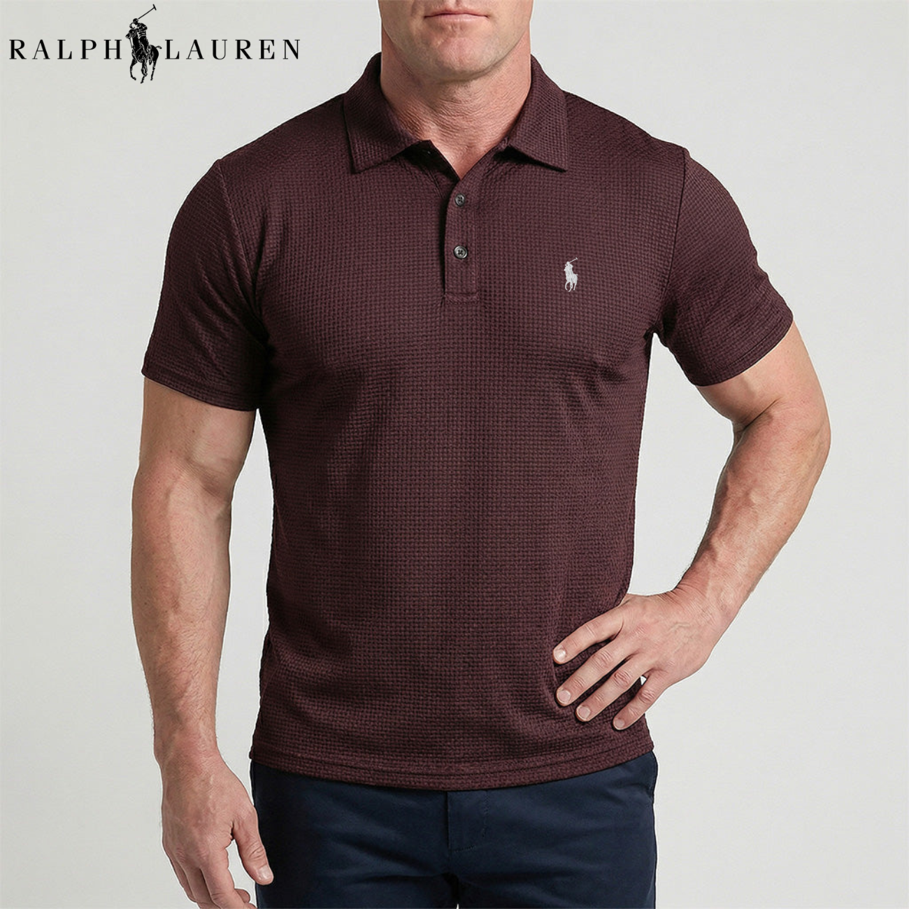 Waffle-Weave Tech Polo || Utförsäljning
