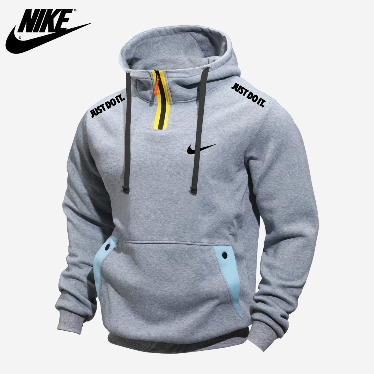 Avslappnad Half-Zip Hoodie || UTFÖRSÄLJNINGSPRIS