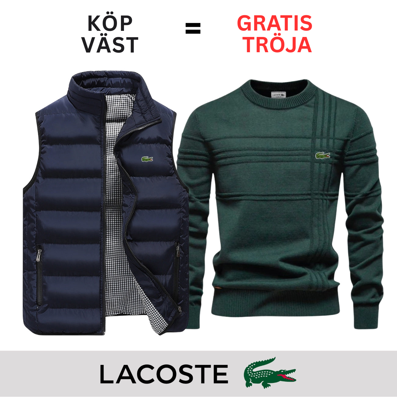 CASUAL VÄST + GRATIS TRÖJA || BEGRÄNSAT ERBJUDANDE