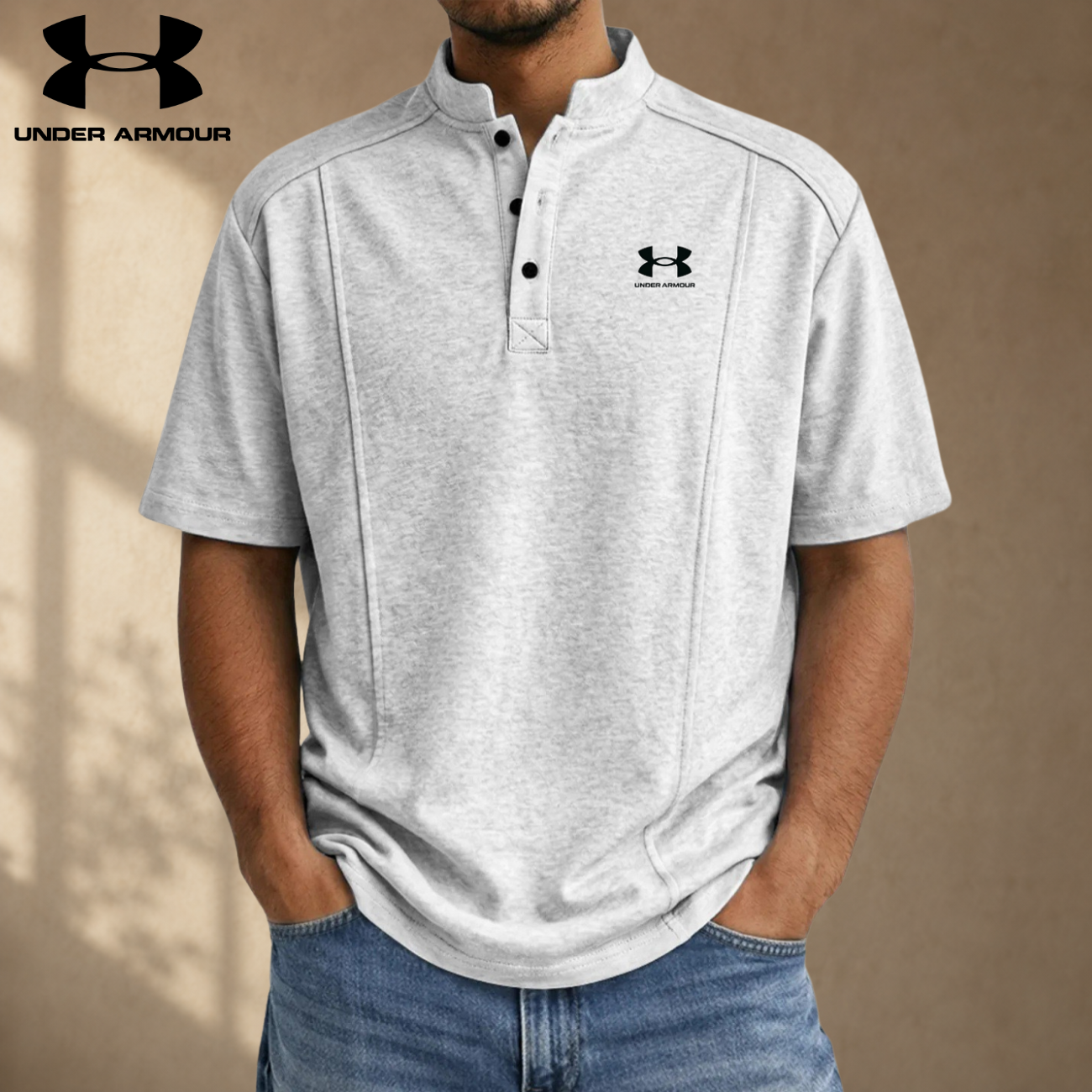 Vertikal Söm Tech Polo || Utförsäljning