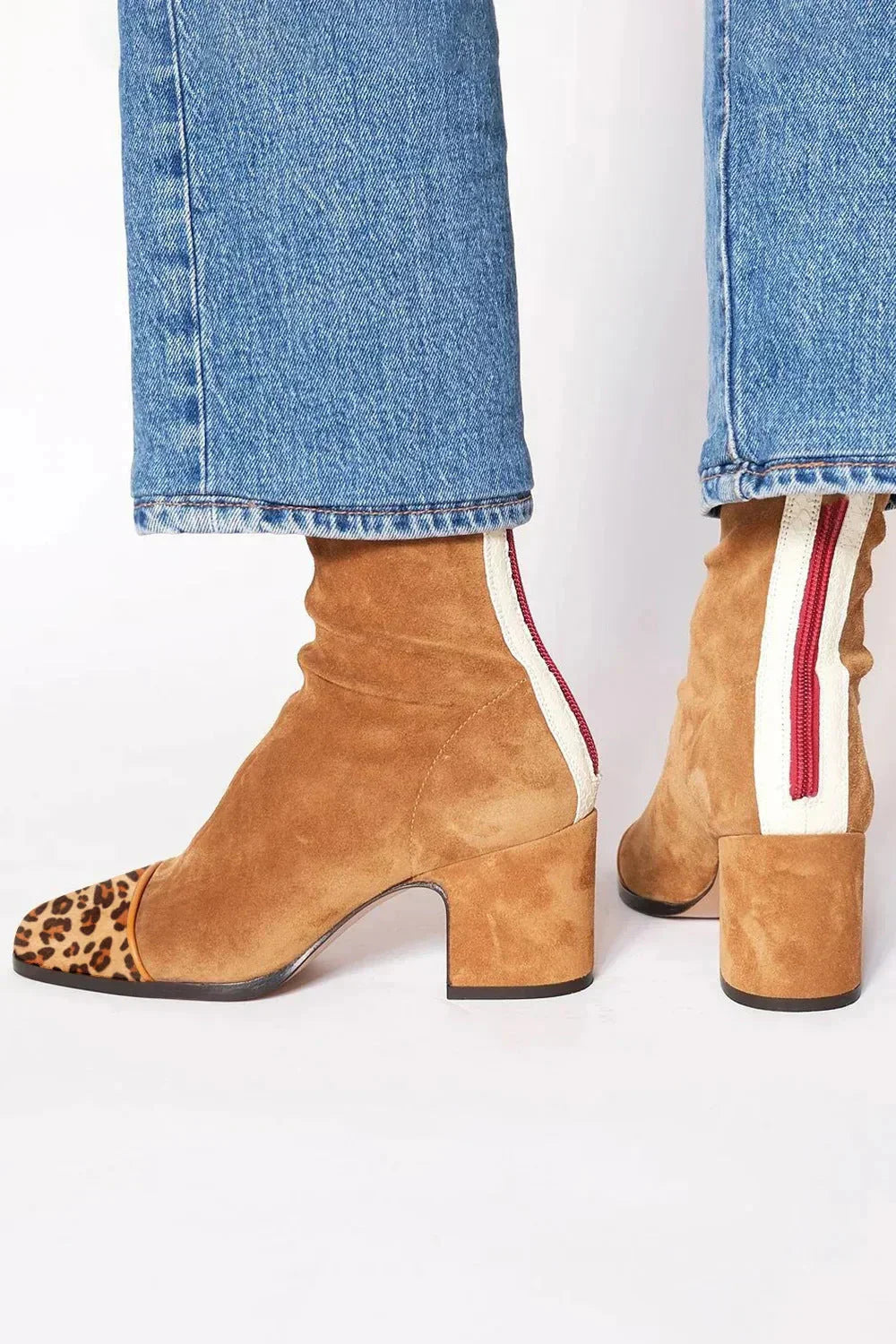 Klassiska ankelboots i mocka – Utförsäljning