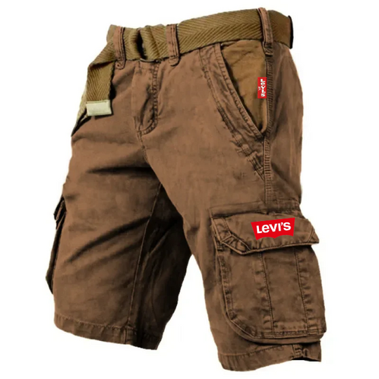 Slitstarka cargoshorts för män
