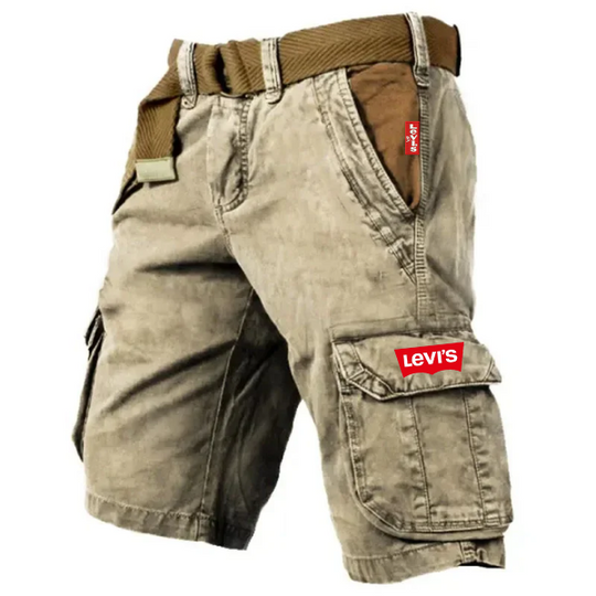 Slitstarka cargoshorts för män