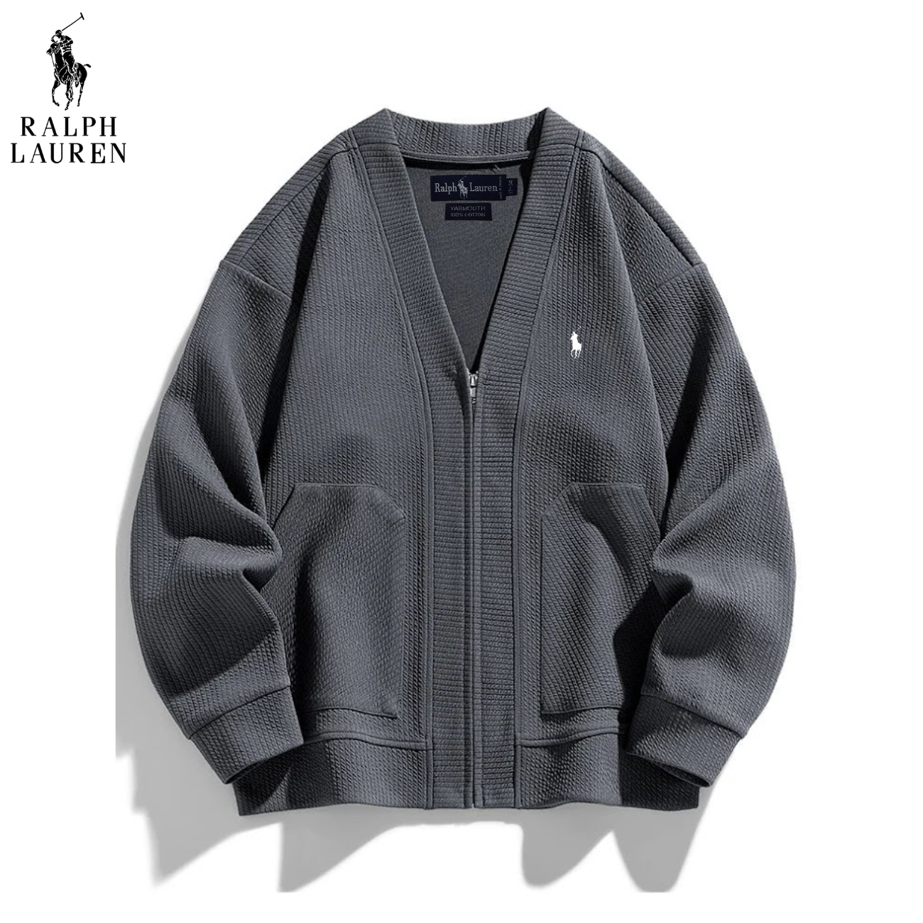 2026 Zip-up Cardigan i Strukturstickning || UTFÖRSÄLJNING