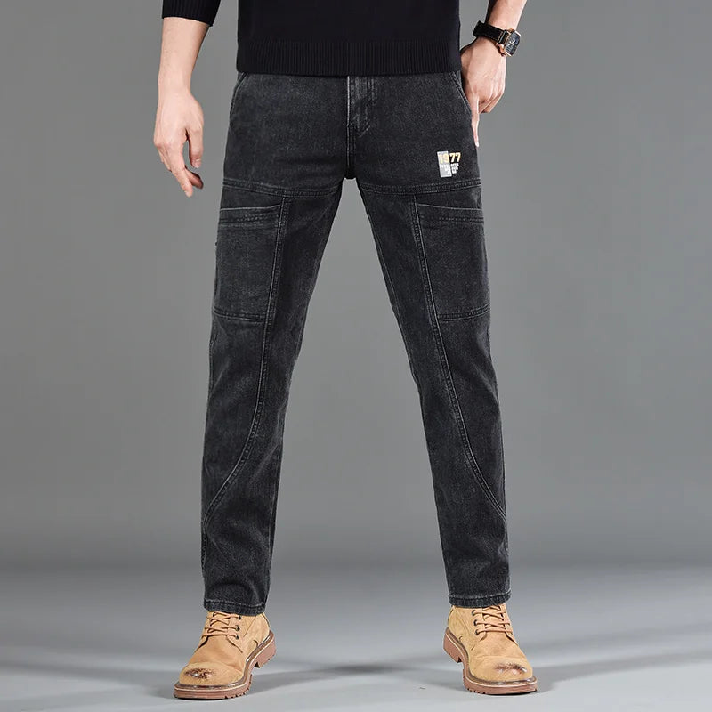 Urban Förstärkta Denimbyxor || Utförsäljning