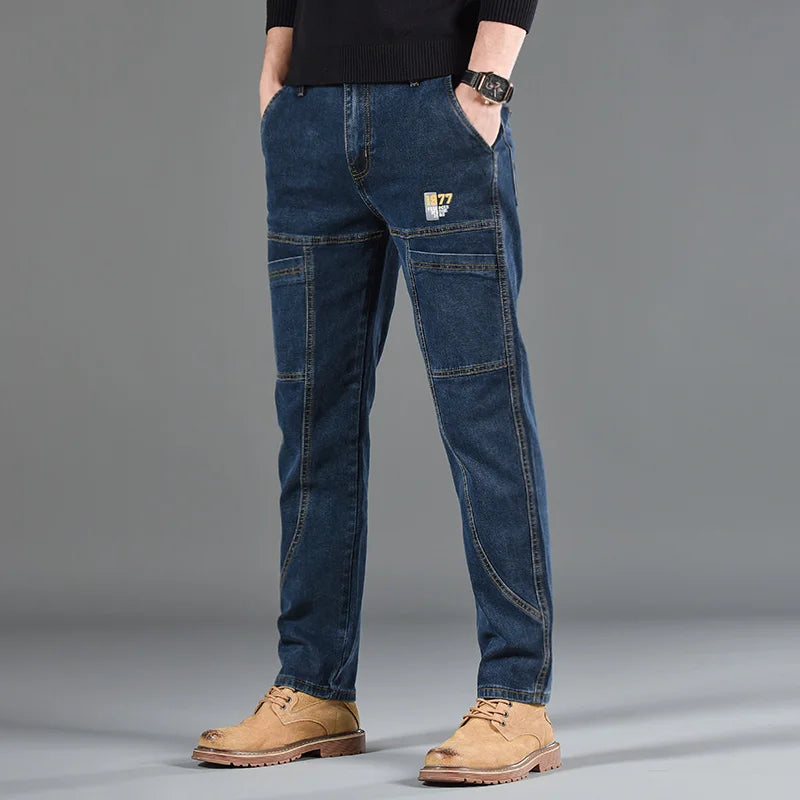 Urban Förstärkta Denimbyxor || Utförsäljning