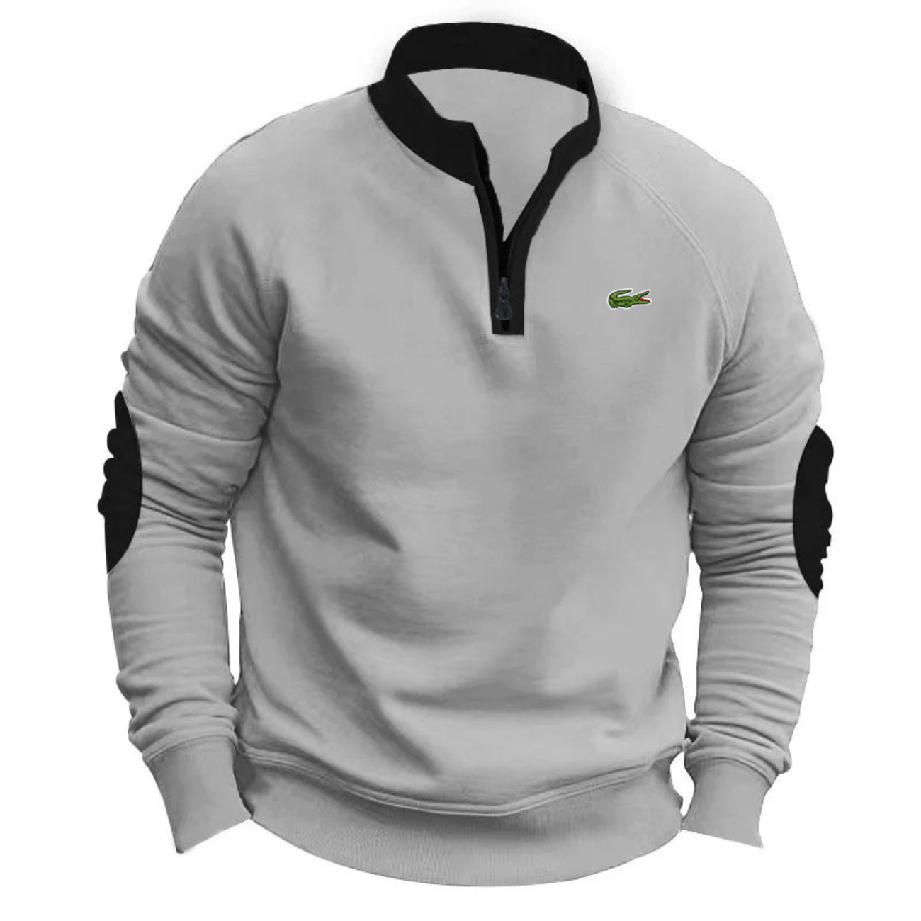 2026 Modern Contrast Halv-zip Tröja - Utförsäljning