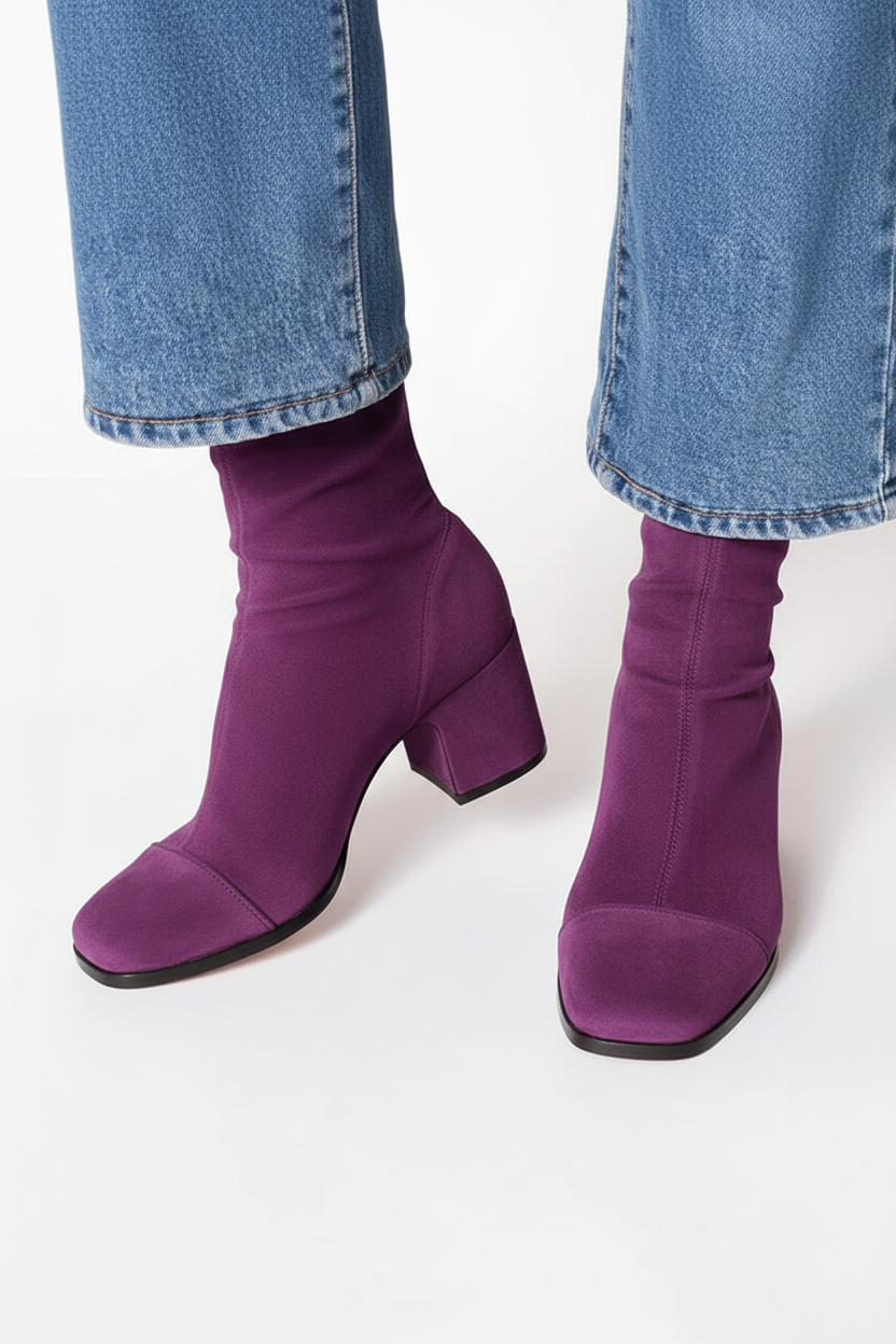 Klassiska ankelboots i mocka – Utförsäljning