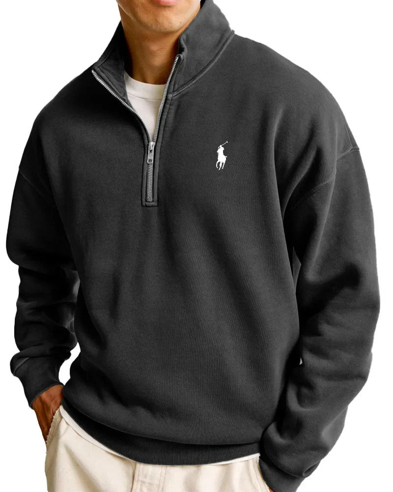 R&L™ Herr Casual Ståkrage Halvdragkedja Sweatshirt