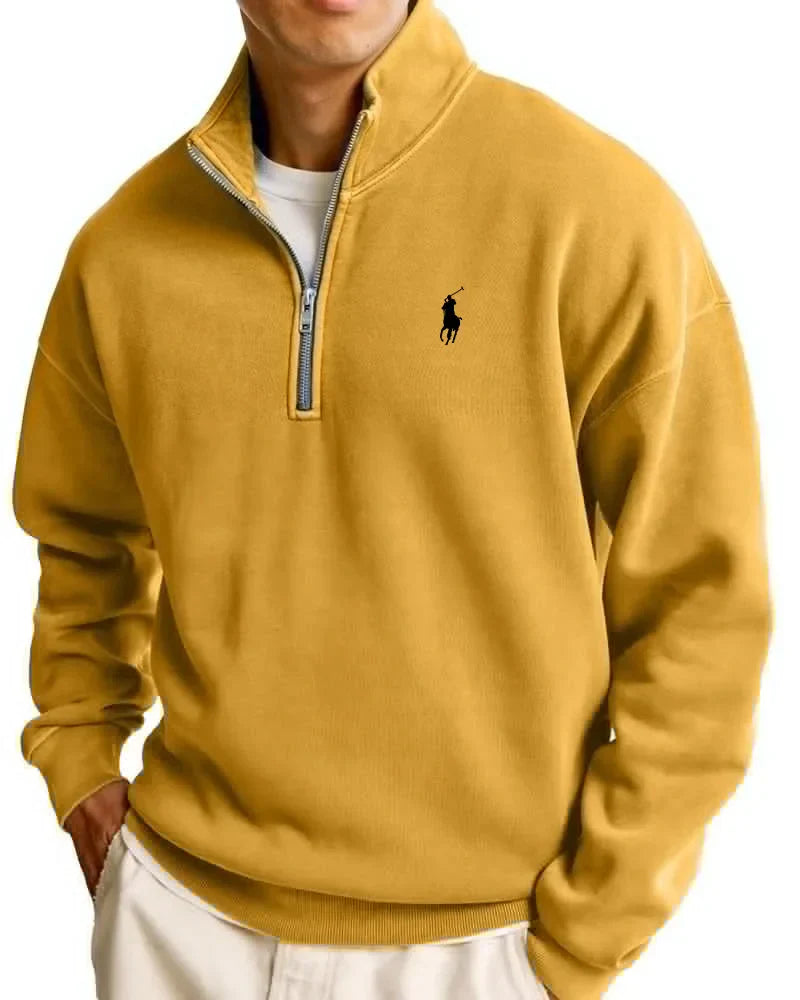 R&L™ Herr Casual Ståkrage Halvdragkedja Sweatshirt