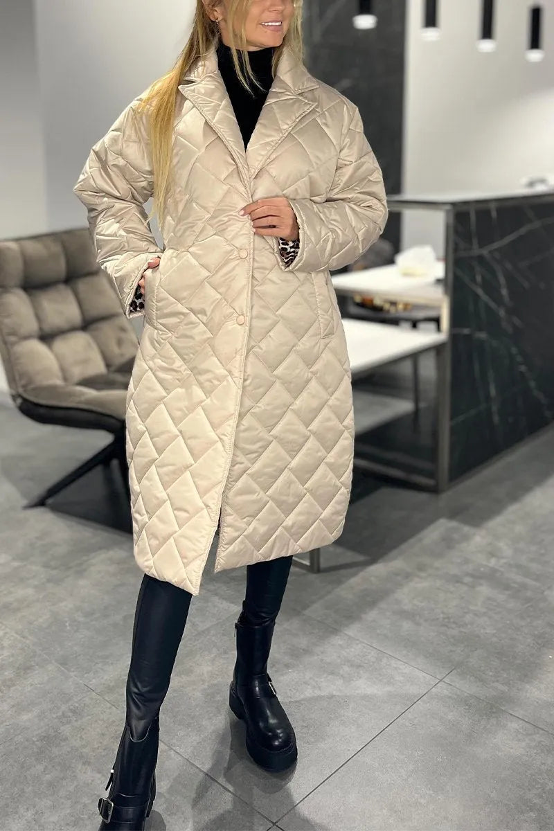 Svea | Elegant lång vinterjacka