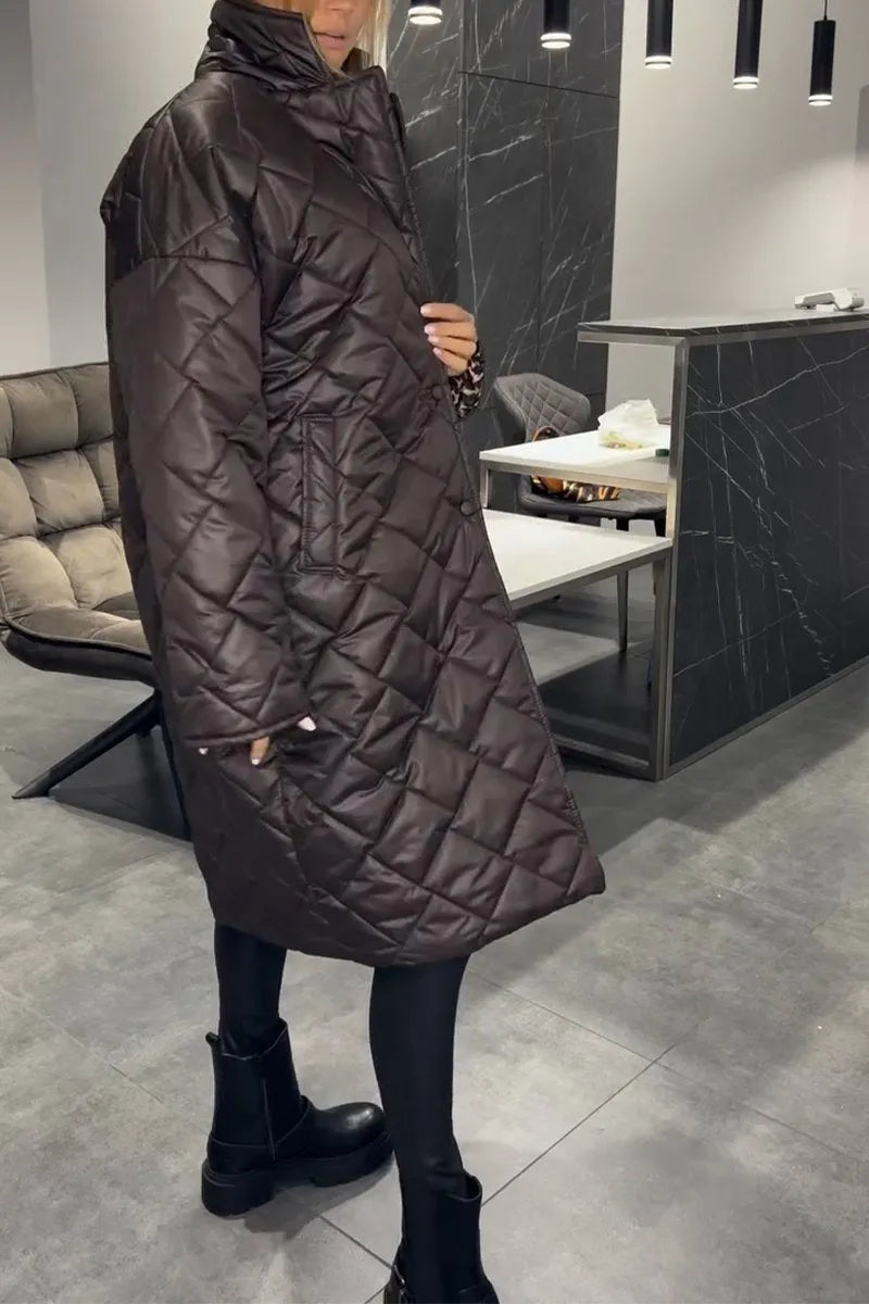 Svea | Elegant lång vinterjacka