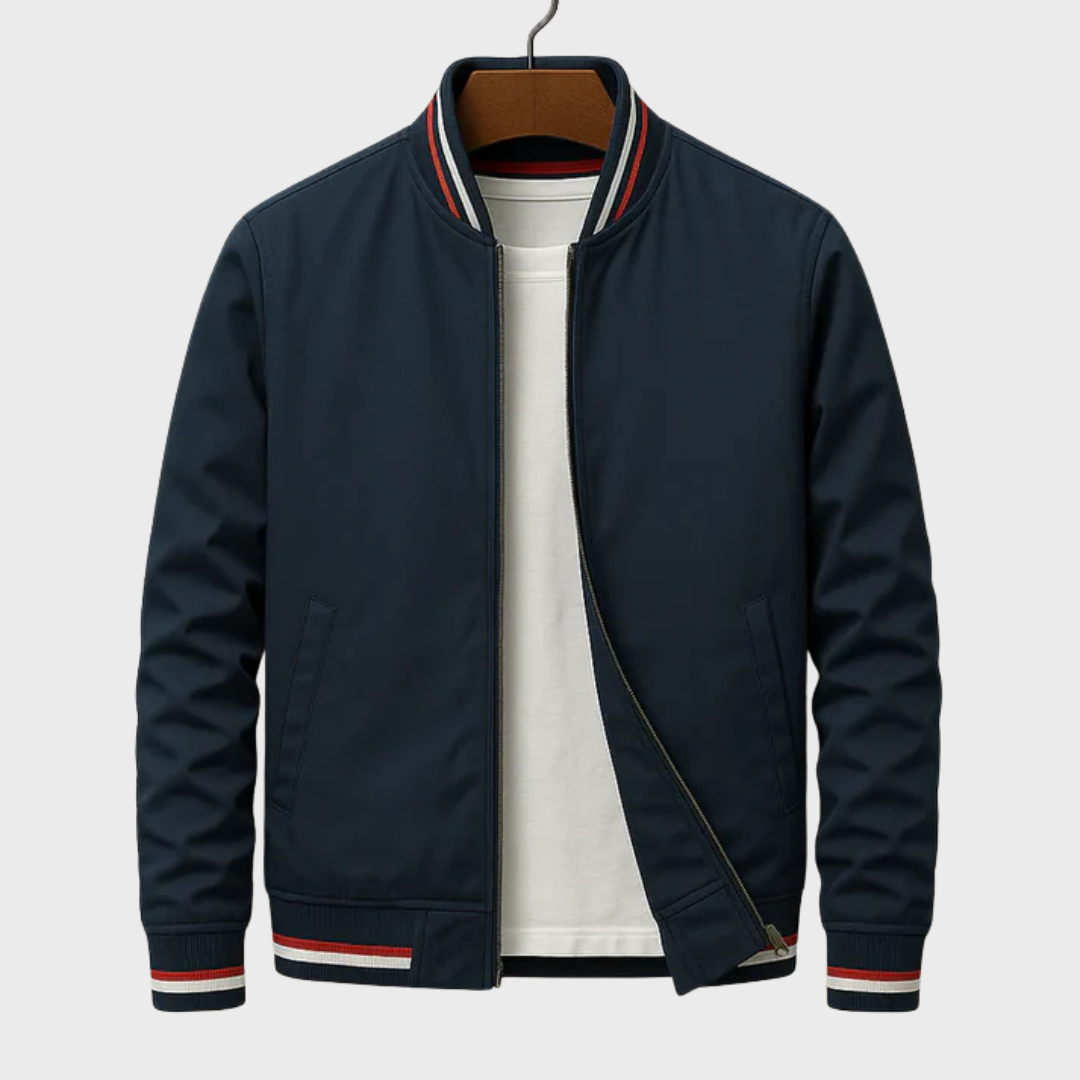 Maverick™ - Stilfull Randig Bomberjacka